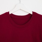 Футболка мужская однотонная, цвет бордовый, размер 48 6851267