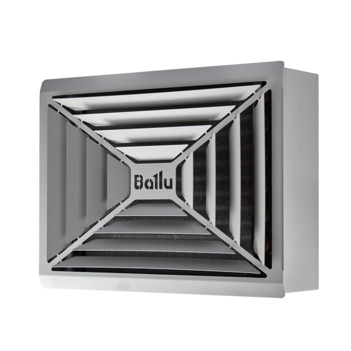 Тепловентилятор Ballu BHP-W4-15-D, водяной, настенный, 20.3 кВт, 1900 м3/ч, серебристый