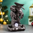 Набор благовоний на подставке "Дракон на скале" с подсветкой батарейки LR44, 24х17х15см - фото 24350755