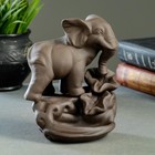 Подставка для благовоний "Слон у водопоя" 12,4х10х15см - фото 21248491
