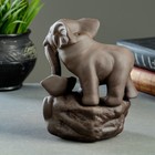 Подставка для благовоний "Слон у водопоя" 12,4х10х15см - фото 21248493