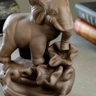 Подставка для благовоний "Слон у водопоя" 12,4х10х15см - фото 21248494