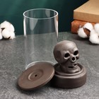 Подставка для благовоний TAKE IT EASY «Череп», набор благовоний конусы, стелющийся дым, 8×16.5 см - Фото 7