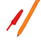 Набор ручек шариковых 3 цвета, стержень 0,7 мм, синий, красный, чёрный, корпус оранжевый - фото 6408101