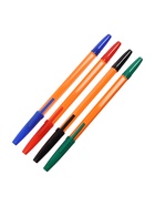 Набор шариковых ручек Calligrata, 4 цвета, узел 0.7 мм, оранжевый корпус - Фото 9