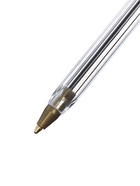 Набор шариковых ручек Calligrata, 3 штуки, синий стержень, узел 1.0 мм, прозрачный корпус с синим колпачком - Фото 9