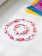 Набор детских украшений Выбражулька «Зайчик», 2 предмета: бусы, браслет d=6 см разноцветный - Фото 9