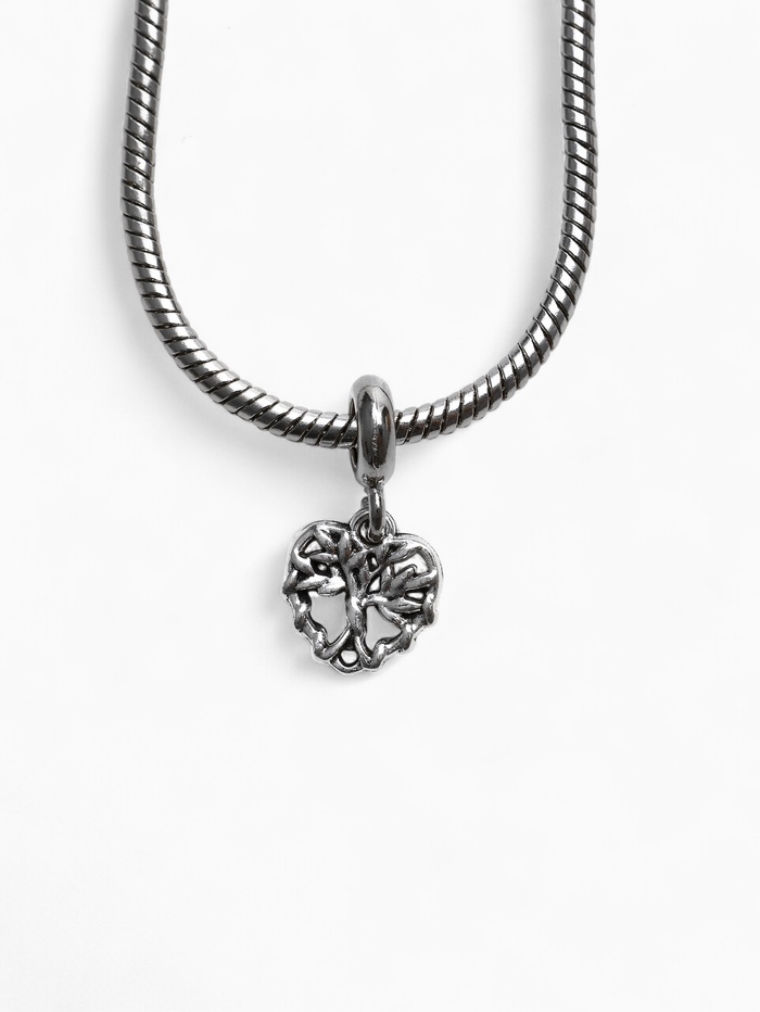 Шарм подвеска «Семейное древо», цвет серебро