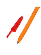 Ручка шариковая Calligrata, красный стержень, узел 0.7 мм, оранжевый корпус с красным колпачком - Фото 7