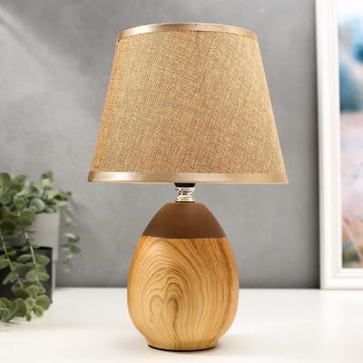 Лампа настольная 16305/1BR E14 40 Вт светлое дерево 20×20×31 см