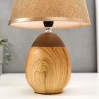 Лампа настольная 16305/1BR E14 40 Вт светлое дерево 20×20×31 см - Фото 5