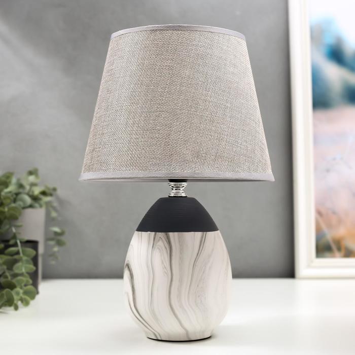 Лампа настольная 16305/1GR E14 40 Вт серый 20×20×31 см - Фото 1