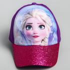 Кепка детская для девочки, размер 52-56, Холодное сердце - Фото 3