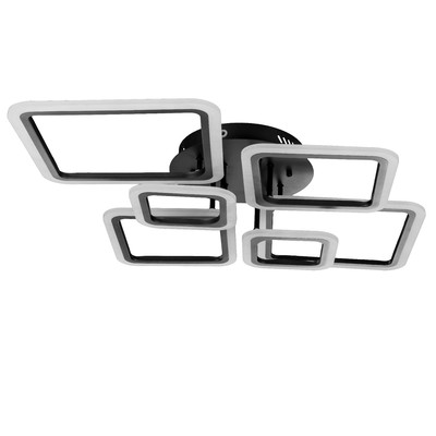 Люстра с ПДУ 59110/6BK LED 170 Вт 3000-6000К диммер черный 106×74.5×13.5 см