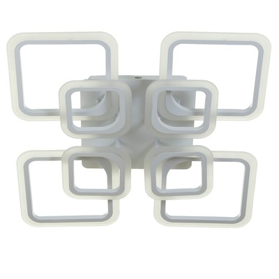 Люстра с ПДУ 59117/8WT, LED, 240 Вт, 3000-6000К, диммер, белый, 55×55×10 см