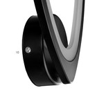 Бра "Долька" 12Вт LED 3000К черный 17х7,5х21,5 см - фото 23331974