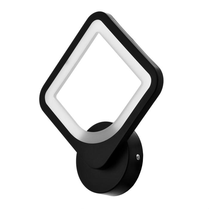 Бра "Ромб" 15Вт LED 4000К черный 22х7,5х26,5 см - Фото 1