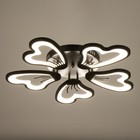 Люстра с ПДУ 59135/5BK LED 75+75 Вт 3 режима диммер черный 60×60×14 см BayerLux - Фото 3