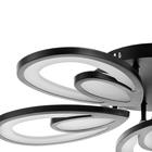 Люстра с ПДУ 59125/5BK LED 90+90Вт 3 режима диммер черный 65х65х14 см - Фото 8