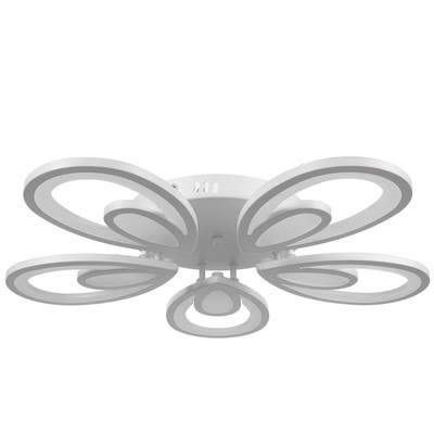 Люстра с ПДУ 59125/5WT LED 90+90 Вт 3 режима диммер белый 65×65×14 см BayerLux