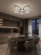 Люстра с ПДУ 59125/5WT LED 90+90Вт 3 режима диммер белый 65х65х14 см - фото 809660390