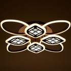 Люстра с ПДУ 1162/8CF LED 160 Вт 3000-6000К диммер кофе 70×70×10 см BayerLux - фото 48224243