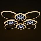 Люстра с ПДУ 1162/8CF LED 160 Вт 3000-6000К диммер кофе 70×70×10 см BayerLux - фото 48224246