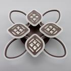 Люстра с ПДУ 1162/8CF LED 160 Вт 3000-6000К диммер кофе 70×70×10 см BayerLux - фото 48224247