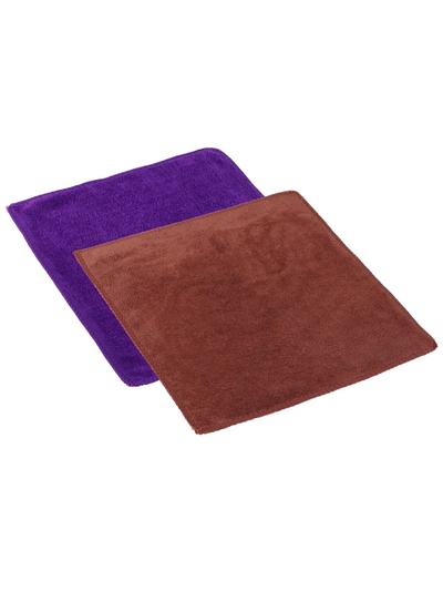 Тряпка для мытья авто, Grand Caratt, микрофибра, 350 г/м², 25×25 см, набор 2 шт.