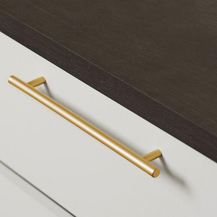 Ручка рейлинг ТУНДРА BISTRO, d=12 мм, м/о 160 мм, цвет золото - фото 18540496