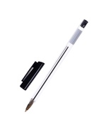 Ручка шариковая Calligrata, чёрный стержень, узел 0.7 мм, прозрачный корпус с чёрным колпачком 5449281 - фото 8981975