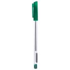 Ручка шариковая 0,7 мм, стержень зелёный, корпус прозрачный с зеленым колпачком - Фото 2