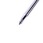 Ручка шариковая, поворотная, пишущий узел 1,0 мм., стержень синий, корпус прозрачный - Фото 2