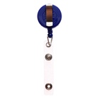 Держатель-рулетка для бейджей, 75 см, петелька, клип, синий - Фото 3