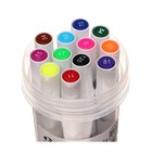 Набор маркеров для скетчинга двусторонние 12 штук/12 цветов - фото 8911717