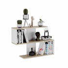 Полка настенная Diamond, 800х548х200, Дуб Сонома/Белый - фото 21249490