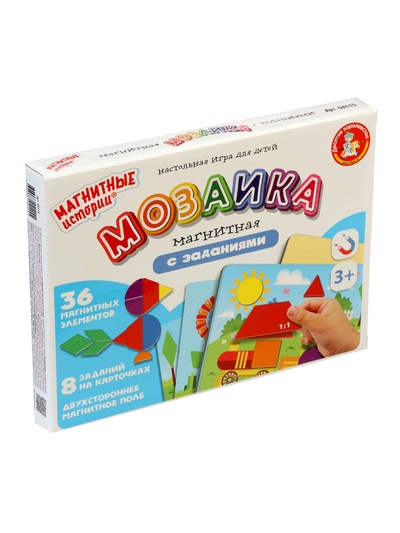 Магнитная игра Десятое Королевство «Мозаика магнитная с заданиями»