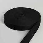 Стропа, 40 мм, 50 м, цвет чёрный - фото 6408463
