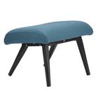 Кресло с подставкой для ног и подушкой Bridjet, серо-голубое - Фото 11