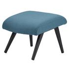 Кресло с подставкой для ног и подушкой Bridjet, серо-голубое - Фото 12