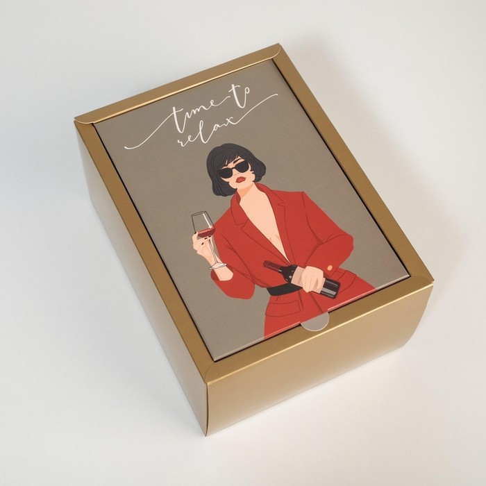Коробка подарочная складная, упаковка, «GIRL», 20 х 15 х 10 см