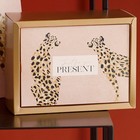 Коробка подарочная складная, упаковка, «Леопард», 20 х 15 х 10 см - Фото 7