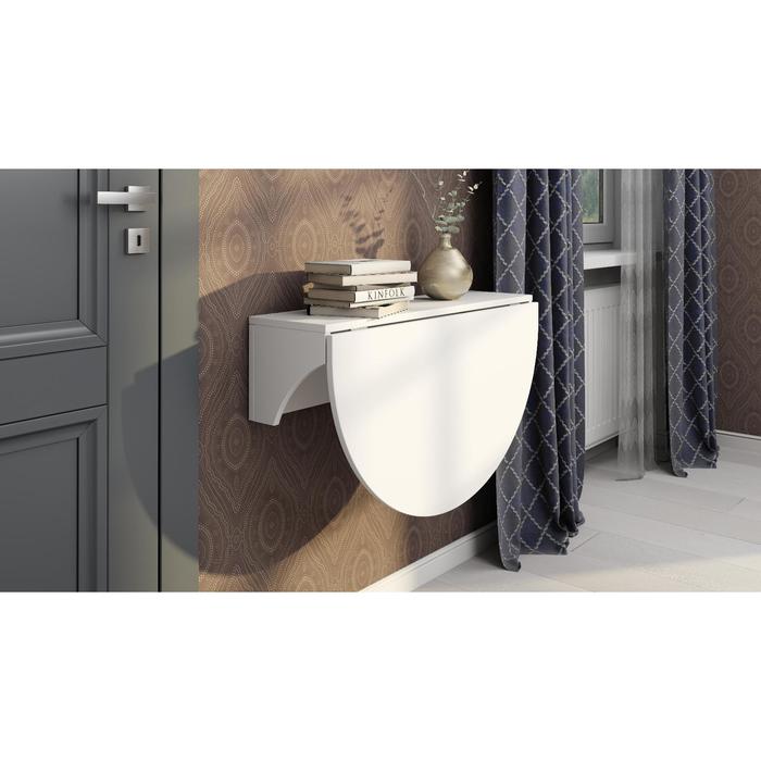 Стол подвесной раскладной «Прованс», 780×240(660)х216 мм, цвет белый - Фото 1