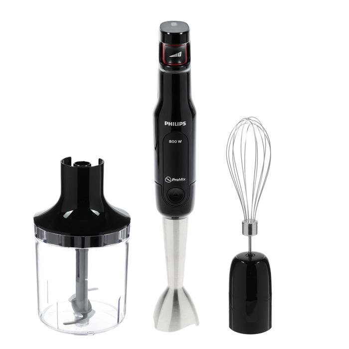 Блендер Philips HR2621/90 Viva Collection, погружной, 800 Вт, 1 л, 10 скоростей, чёрный - Фото 1