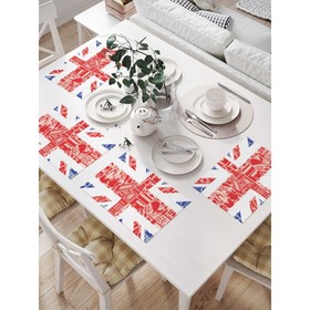 Комплект салфеток для сервировки стола «Английский символизм», прямоугольные, размер 32х46 см, 4 шт