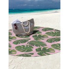 Парео и пляжный коврик «Листья папортника», d = 150 см - Фото 3