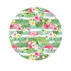 Парео и пляжный коврик «Фламинго с цветами», d = 150 см - Фото 2
