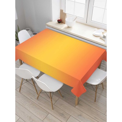 Скатерть на стол «Оранжевое переливание», прямоугольная, сатен, размер 120х145 см
