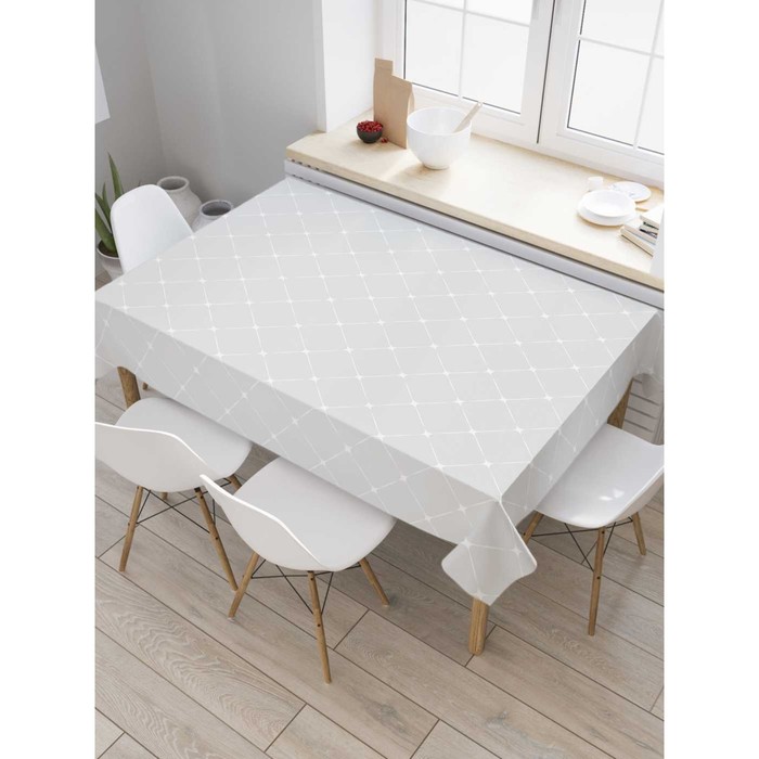 Скатерть на стол «Точечные соединения», прямоугольная, оксфорд, размер 120х145 см