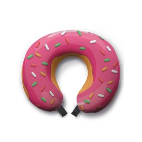 Подушка для путешествий «Розовый пончик», размер 30х25х10 см